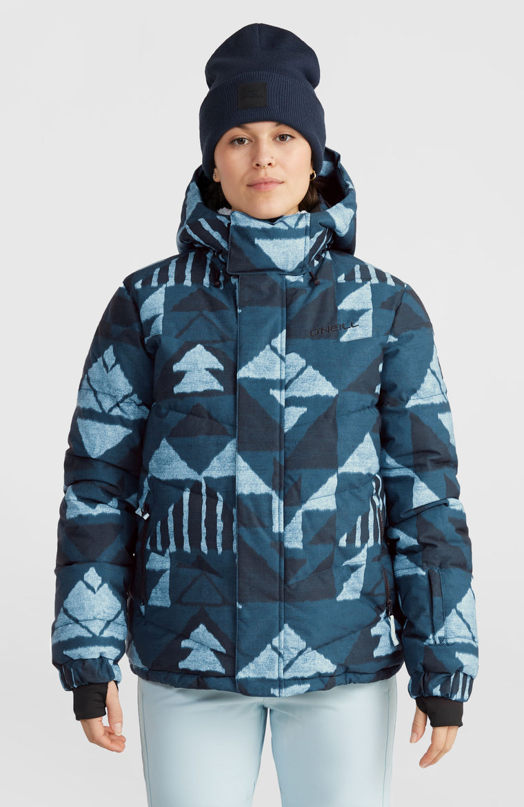 Z.E.N. Puffer Hybrid Snow Jacket | Blue Triangle Ikat Z.E.N. Puffer Hybrid Snow Jacket | Blue Triangle Ikat