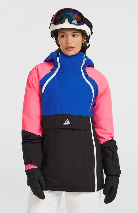 FWC'Play Asymmetric Snow Jacket | Active Blue Colour Block FWC'Play Asymmetric Snow Jacket | Active Blue Colour Block