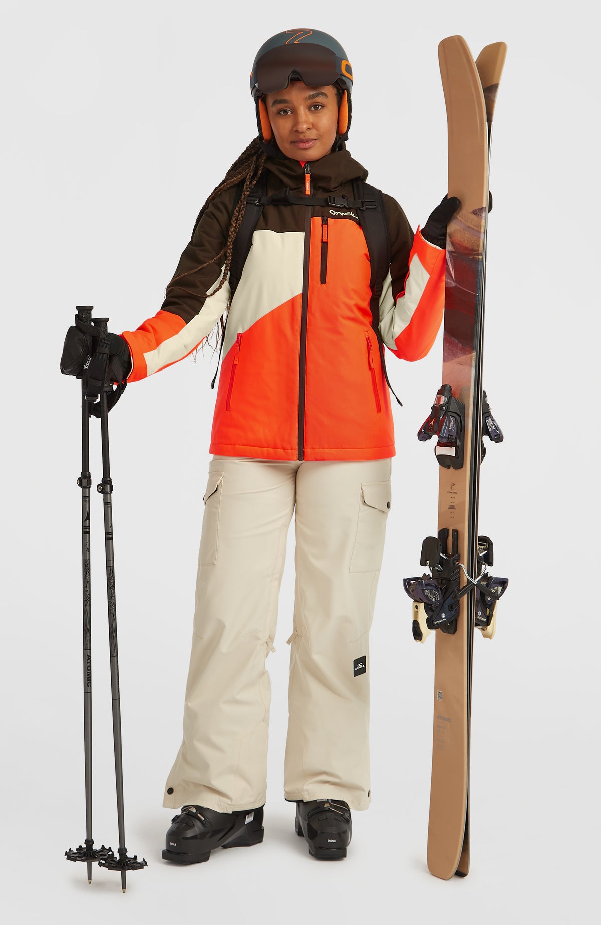 FWC'Cruz Triple Snow Jacket | Coffee Bean Colour Block