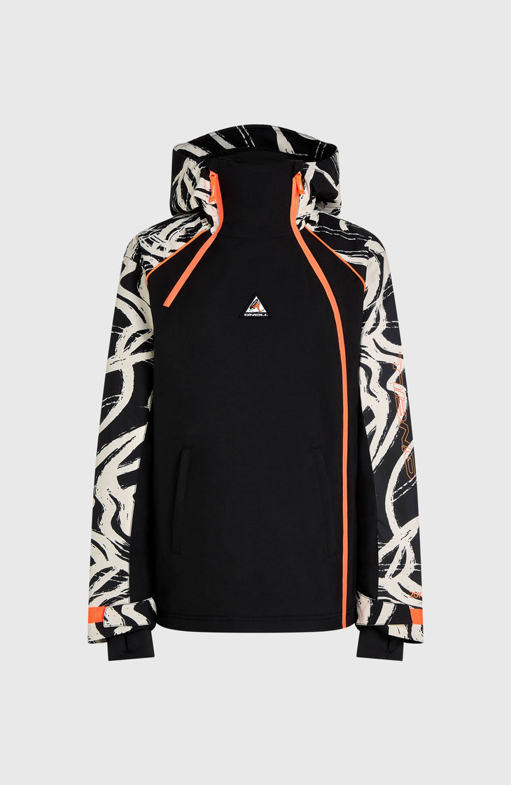 FWC'Play Asymmetric Snow Jacket | White Snowtracks
