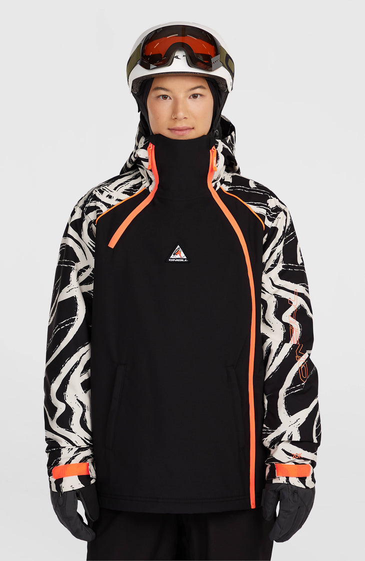 FWC'Play Asymmetric Snow Jacket | White Snowtracks