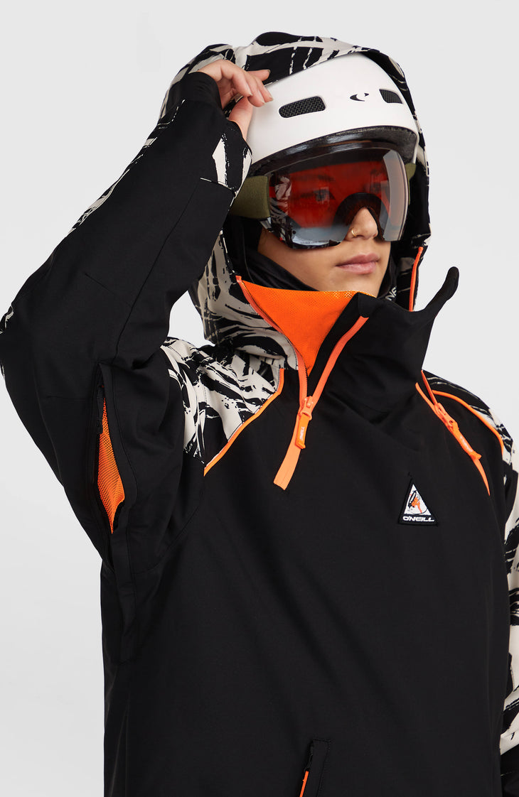 FWC'Play Asymmetric Snow Jacket | White Snowtracks