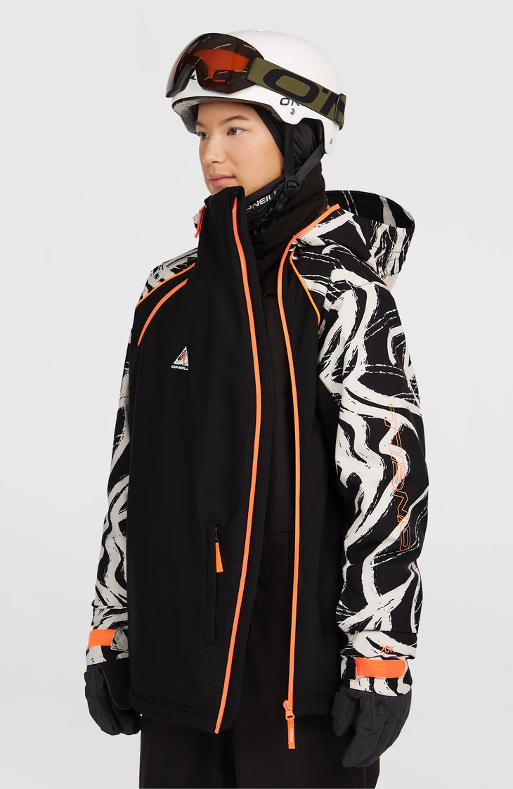 FWC'Play Asymmetric Snow Jacket | White Snowtracks