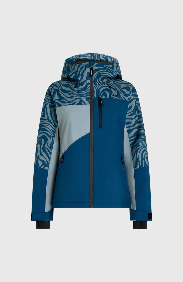 FWC'Cruz Triple Snow Jacket | Blue Swirl Zebra