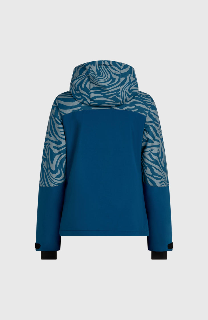FWC'Cruz Triple Snow Jacket | Blue Swirl Zebra