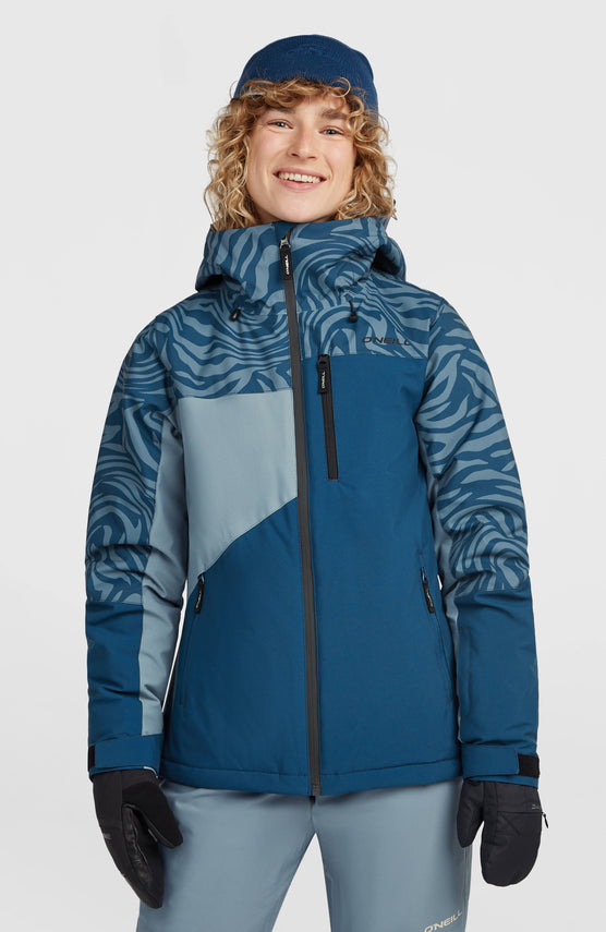 FWC'Cruz Triple Snow Jacket | Blue Swirl Zebra