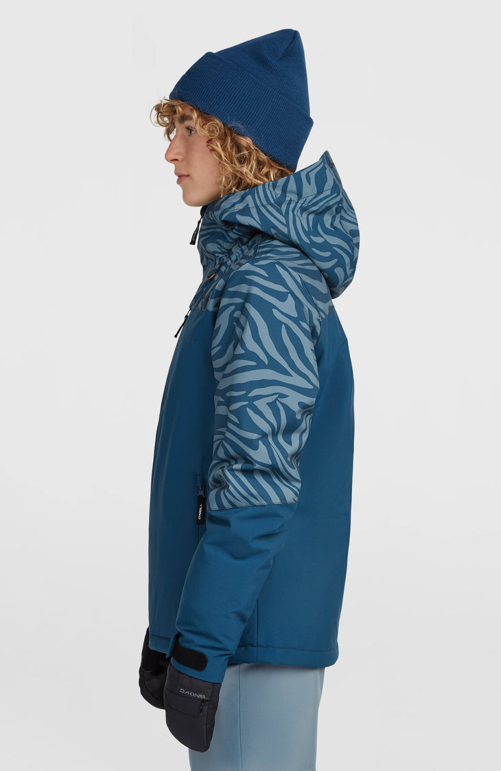 FWC'Cruz Triple Snow Jacket | Blue Swirl Zebra