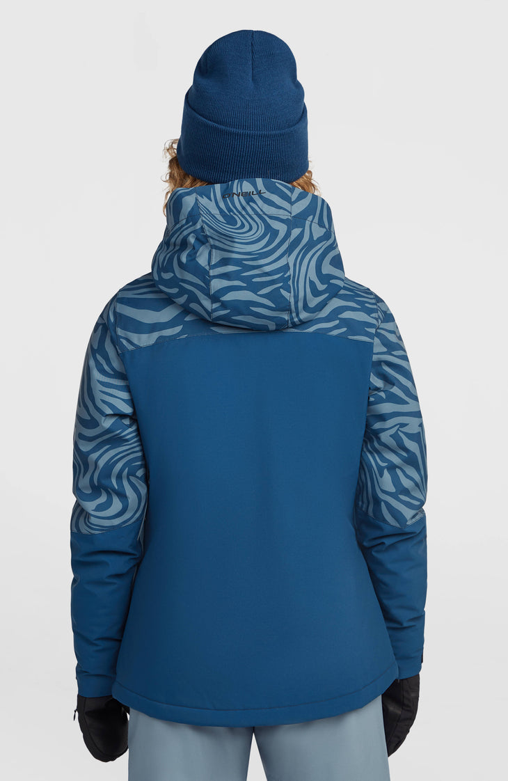 FWC'Cruz Triple Snow Jacket | Blue Swirl Zebra