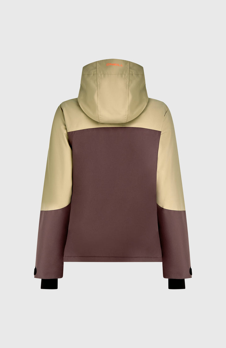 FWC'Cruz Triple Snow Jacket | Olive Blush Colour Block