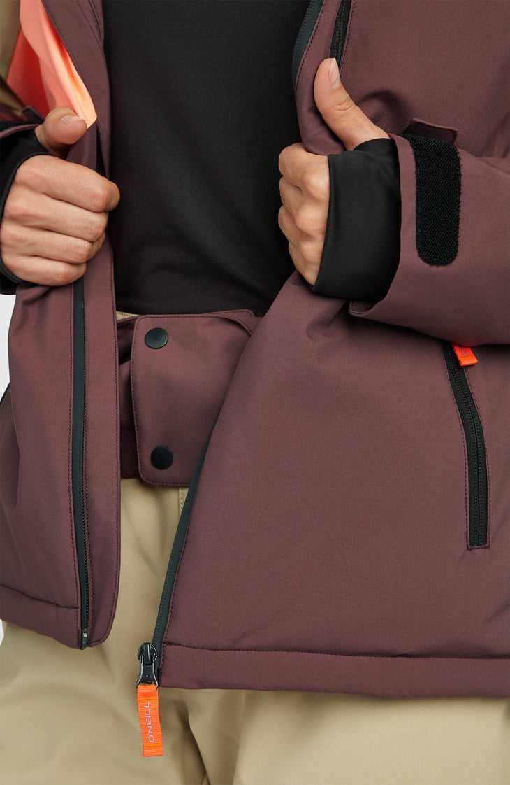 FWC'Cruz Triple Snow Jacket | Olive Blush Colour Block
