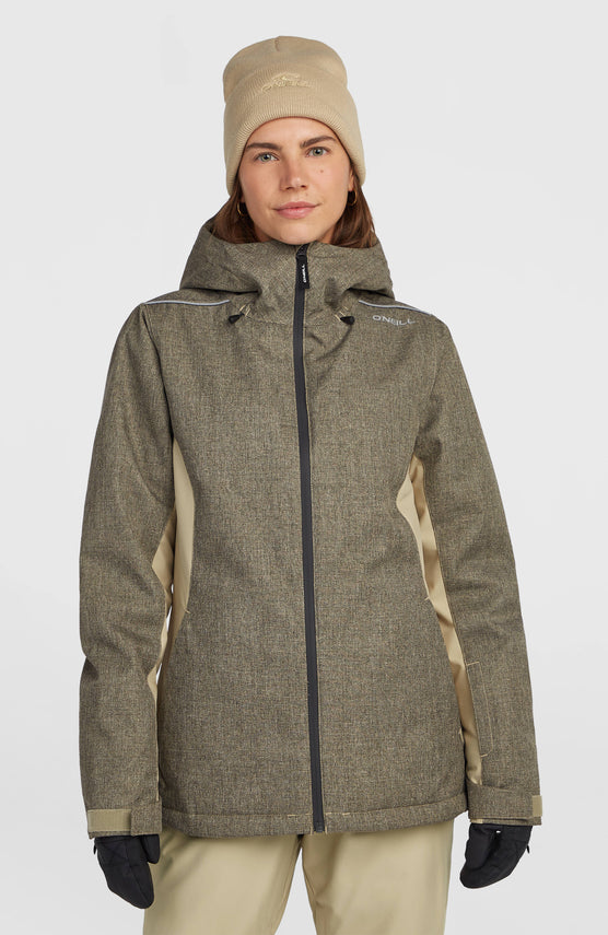FWC'Cruz Melange Snow Jacket | Olive Blush