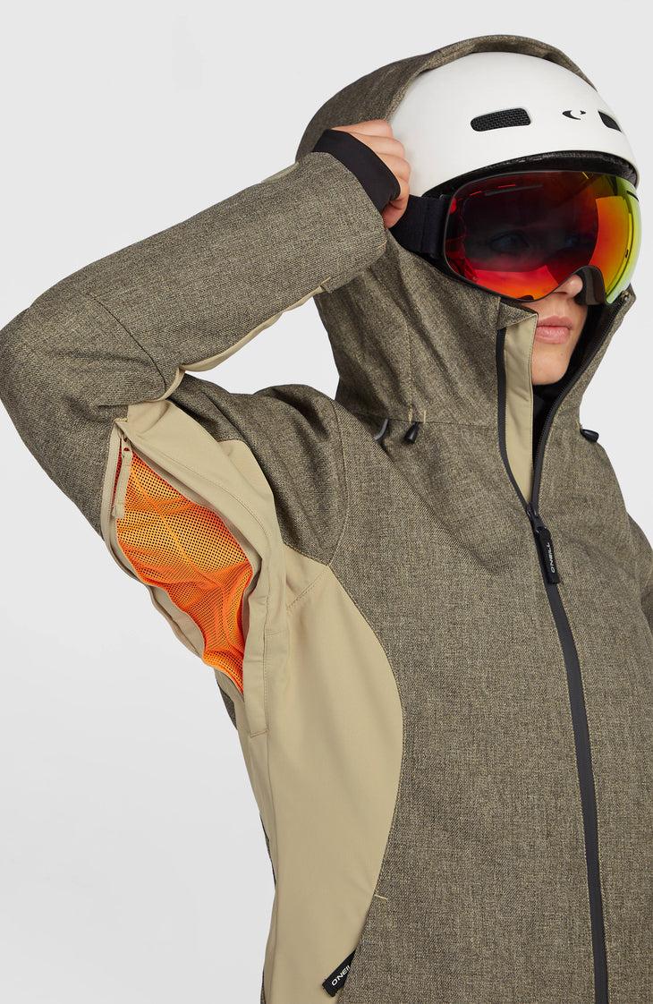 FWC'Cruz Melange Snow Jacket | Olive Blush