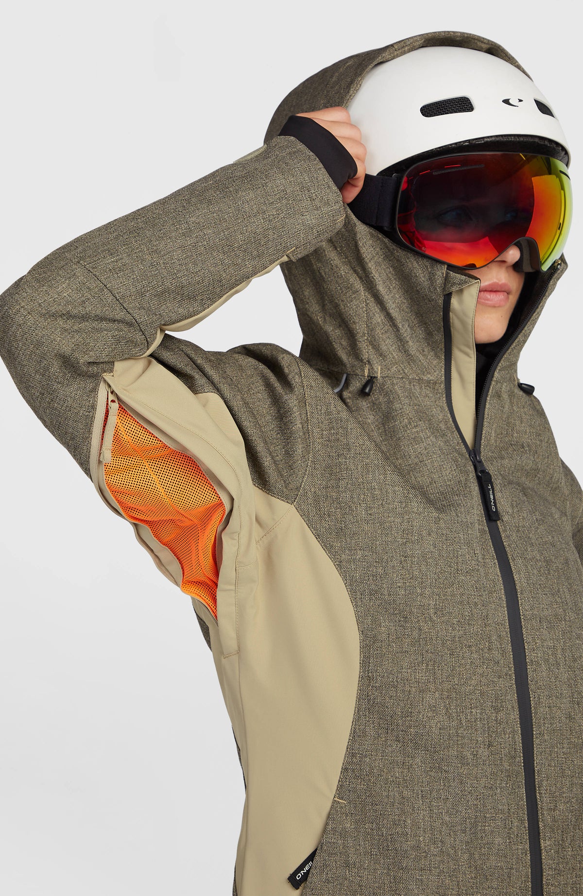 FWC'Cruz Melange Snow Jacket | Olive Blush