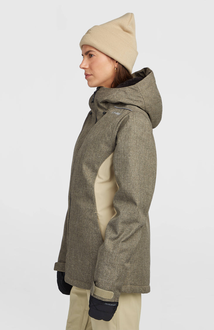 FWC'Cruz Melange Snow Jacket | Olive Blush