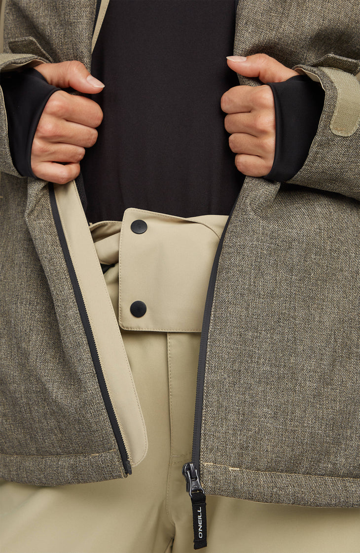 FWC'Cruz Melange Snow Jacket | Olive Blush