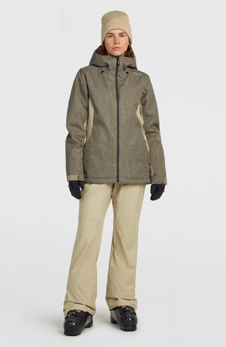 FWC'Cruz Melange Snow Jacket | Olive Blush