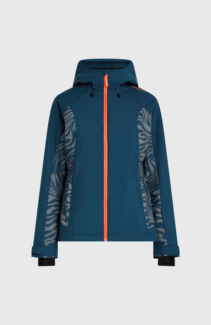 FWC'Cruz Duo Snow Jacket | Blue Swirl Zebra