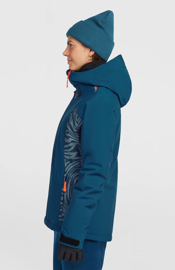 FWC'Cruz Duo Snow Jacket | Blue Swirl Zebra