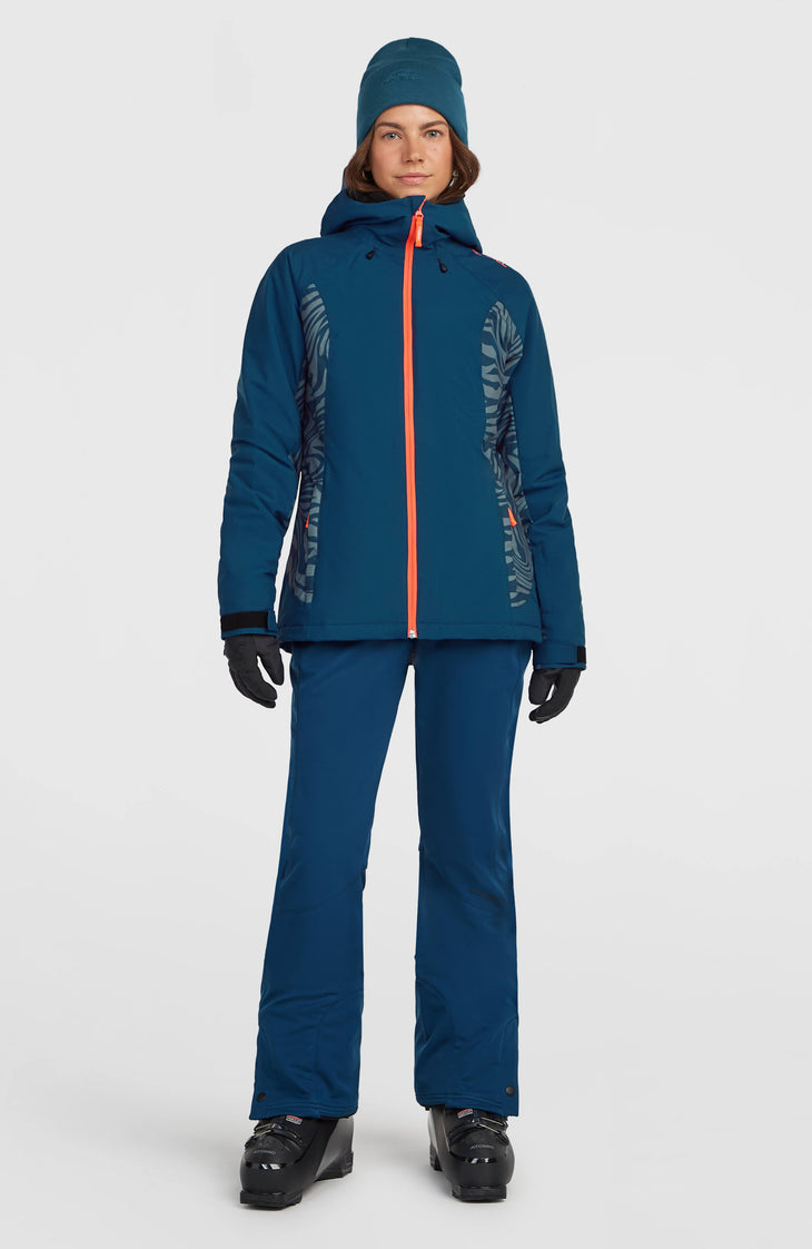 FWC'Cruz Duo Snow Jacket | Blue Swirl Zebra