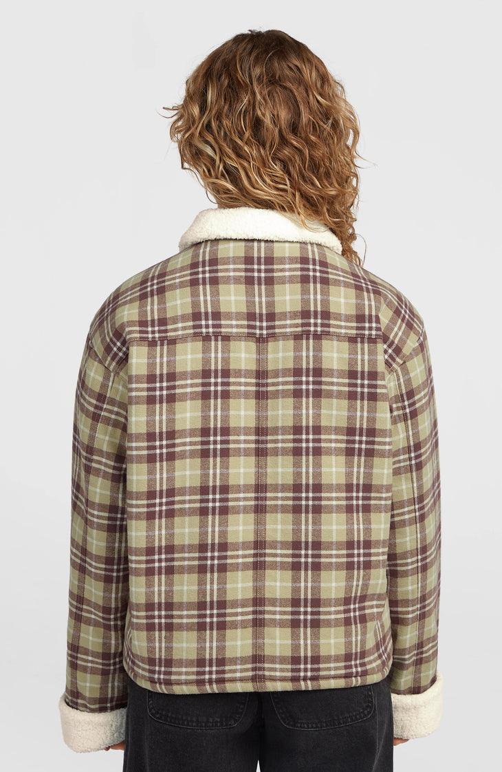 O'Riginals Fleece-Lined Jacket | Beige Check Flannel