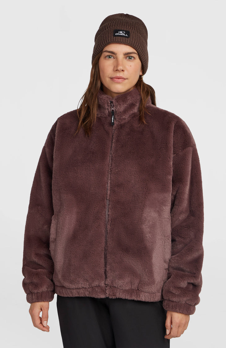 O'Neill Must-Have Full-Zip Faux-Fur Jacket | Purple Gray