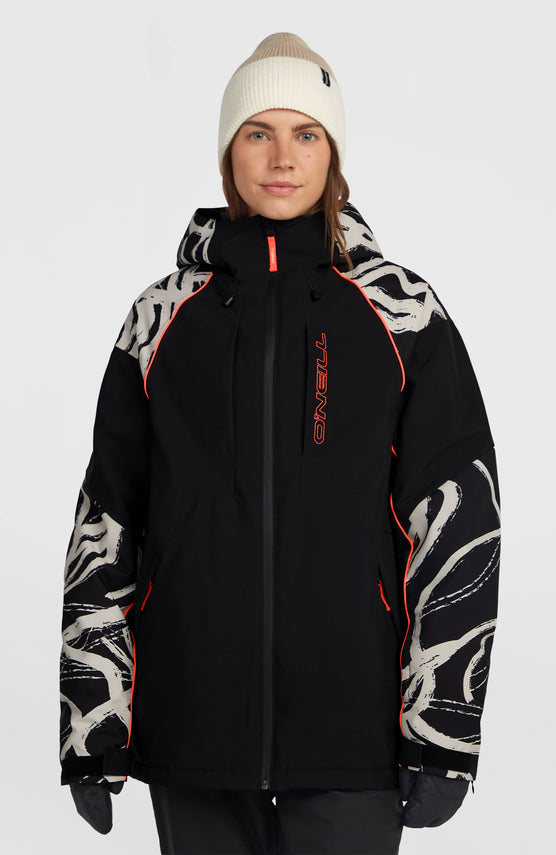 FWC'Cruz Break Point Snow Jacket | White Snowtracks