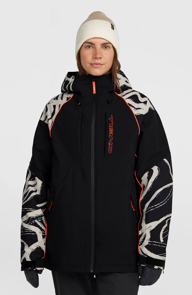 FWC'Cruz Break Point Snow Jacket | White Snowtracks