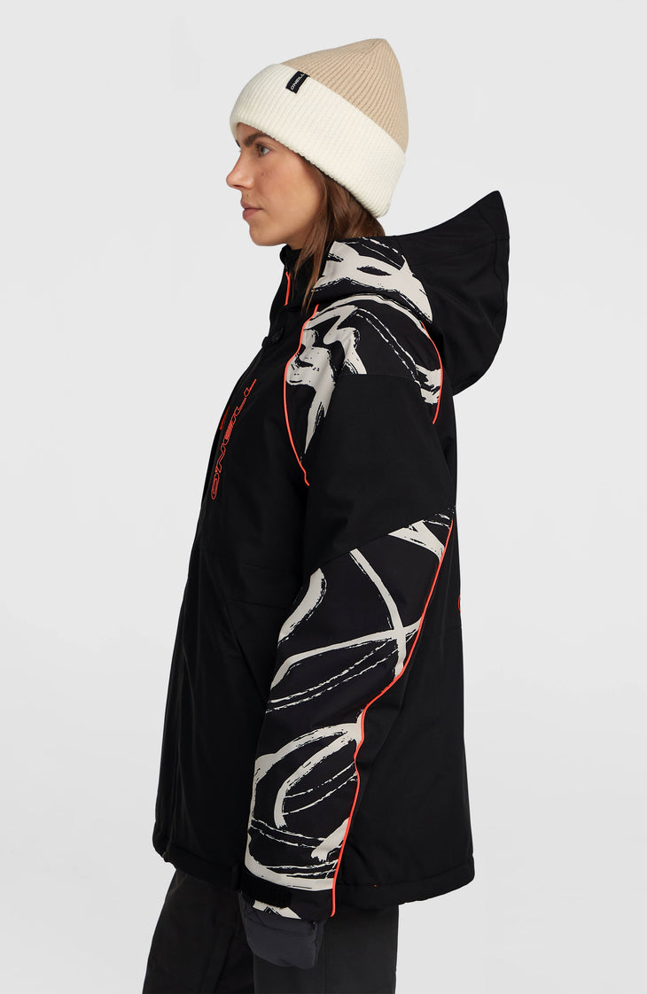 FWC'Cruz Break Point Snow Jacket | White Snowtracks