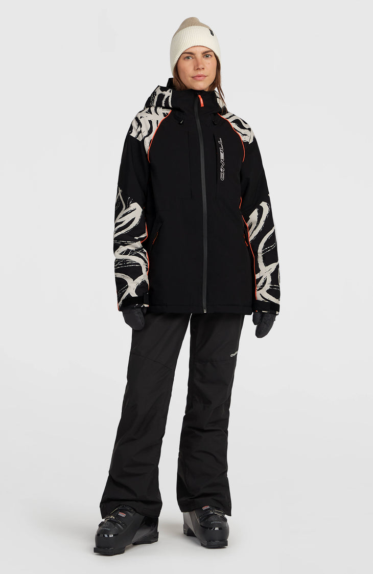 FWC'Cruz Break Point Snow Jacket | White Snowtracks
