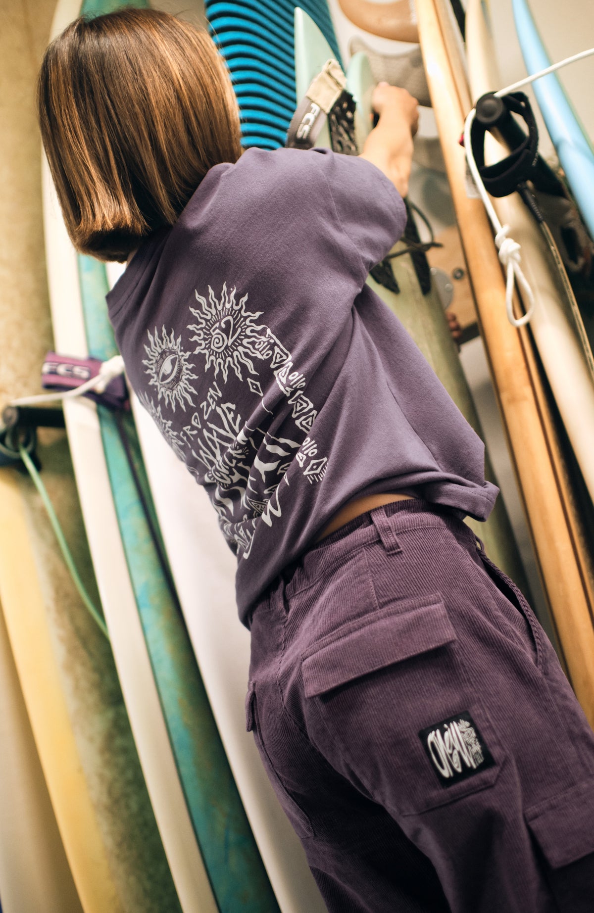 Surf Heroes Loose T-Shirt | Mauve Miracle