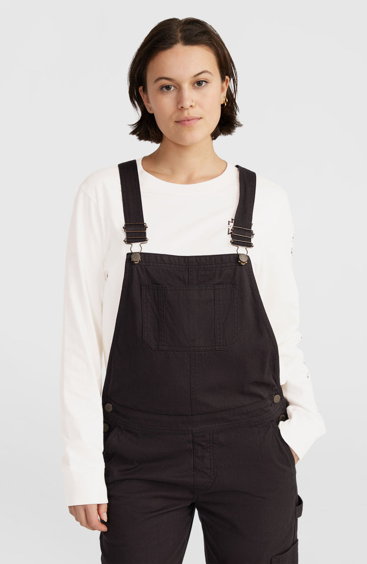 Twill Dungarees | Black Out