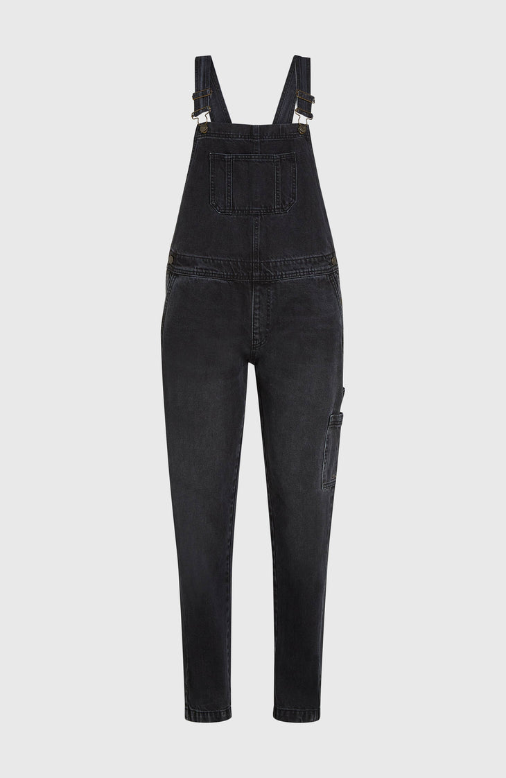 Essentials Twill Dungaree | Black Out