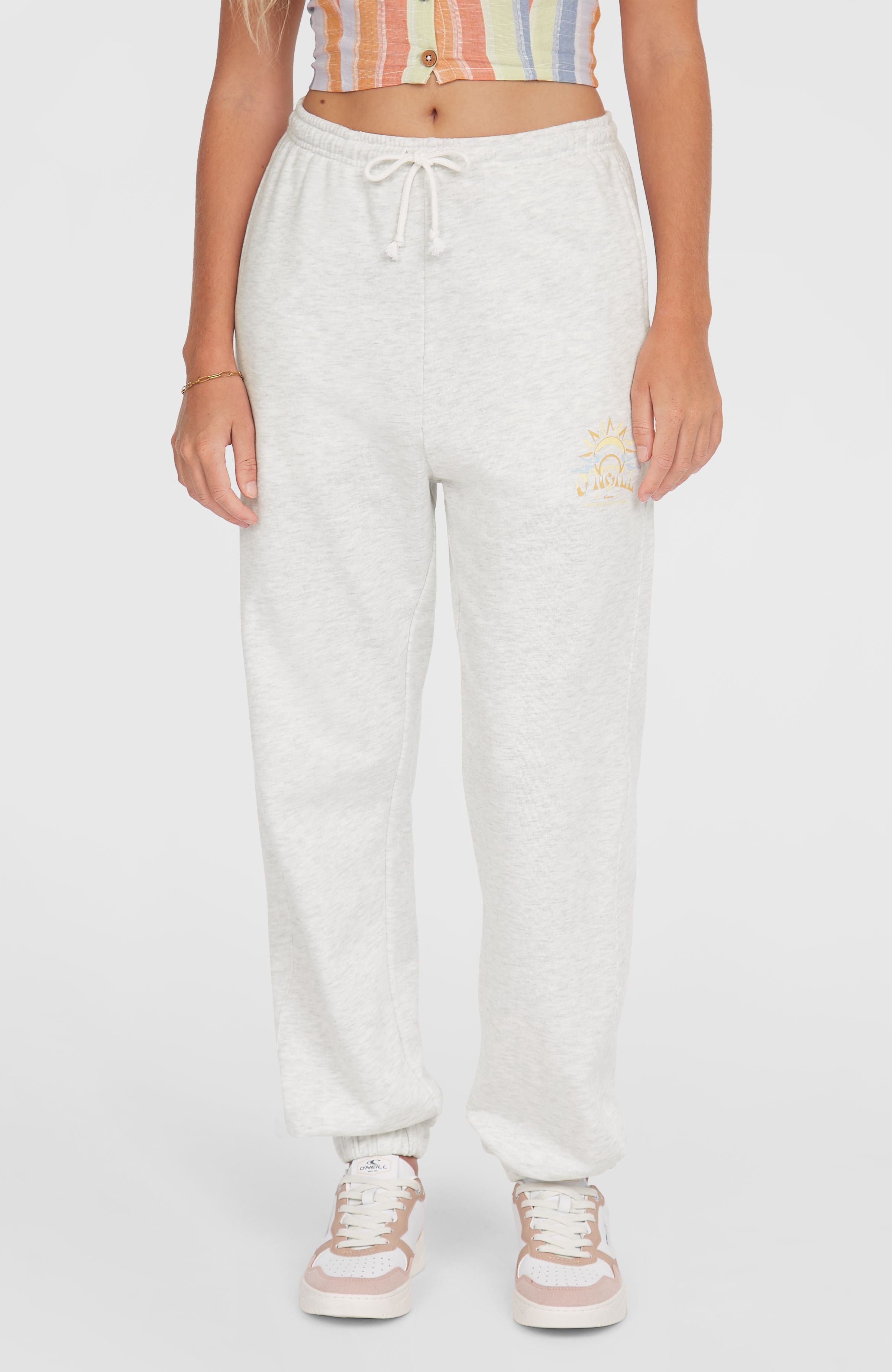 SALTY PEBBLE | グロッシーレースショーツ [ホワイト] Beach Vintage Sweatpants | White Melange – O'Neill