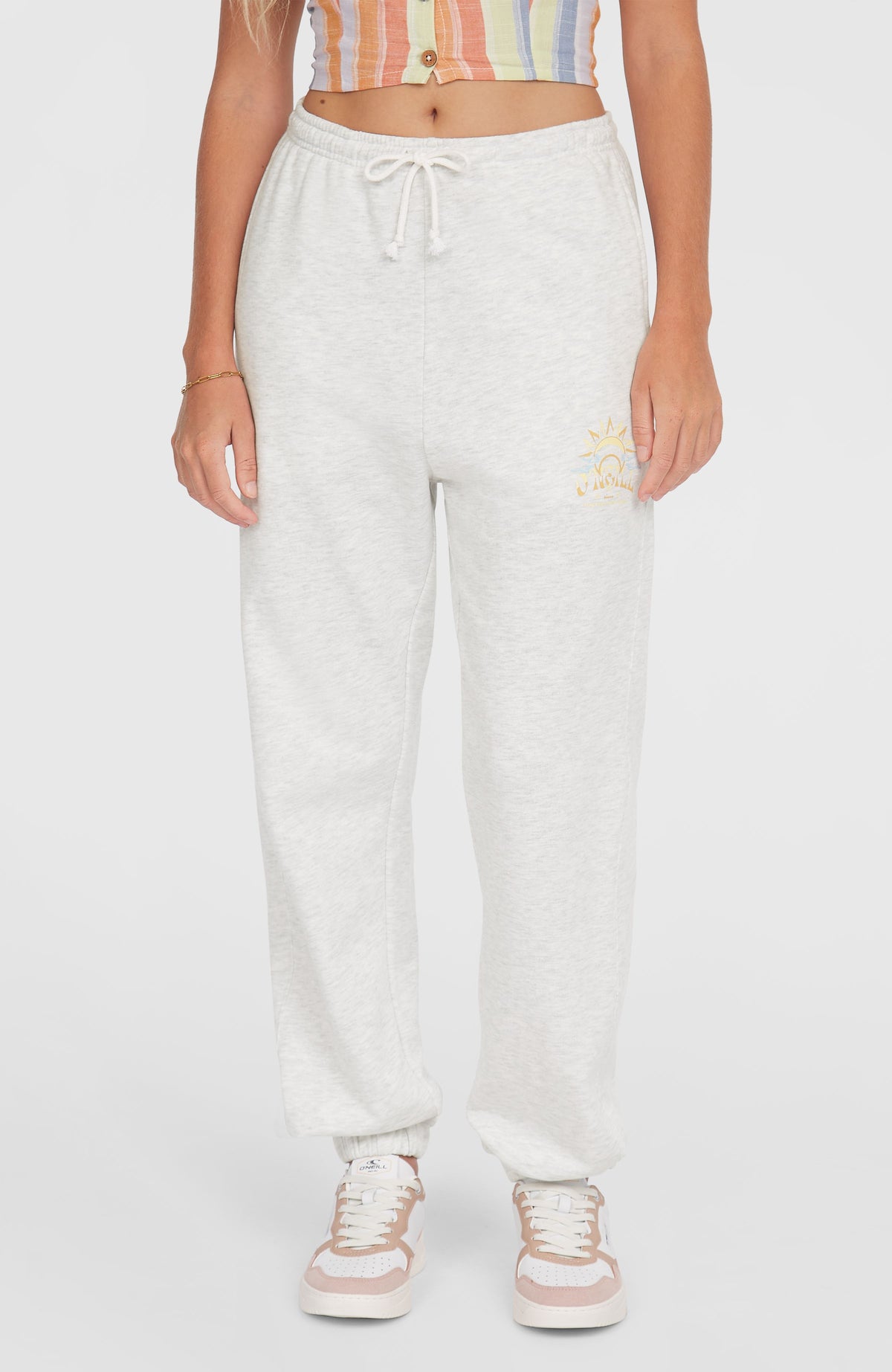 Beach Vintage Sweatpants | White Melange