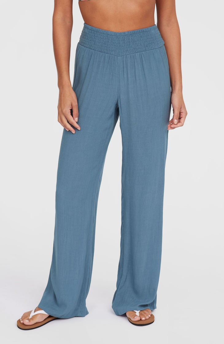 Johnny Smocked Waist Pants | Copen Blue