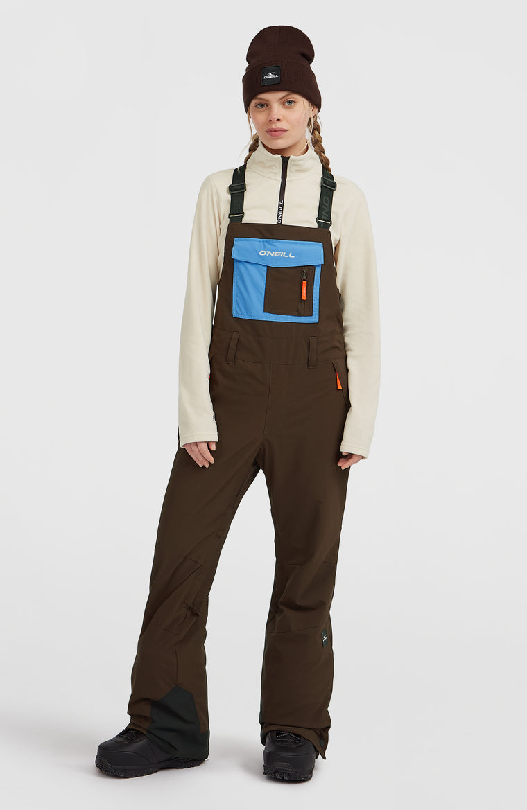 FWC'Peak Bib Snow Pants | Coffee Bean Colour Block FWC'Peak Bib Snow Pants | Coffee Bean Colour Block