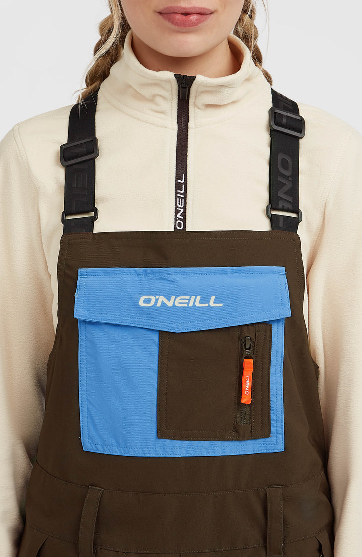 FWC'Peak Bib Snow Pants | Coffee Bean Colour Block