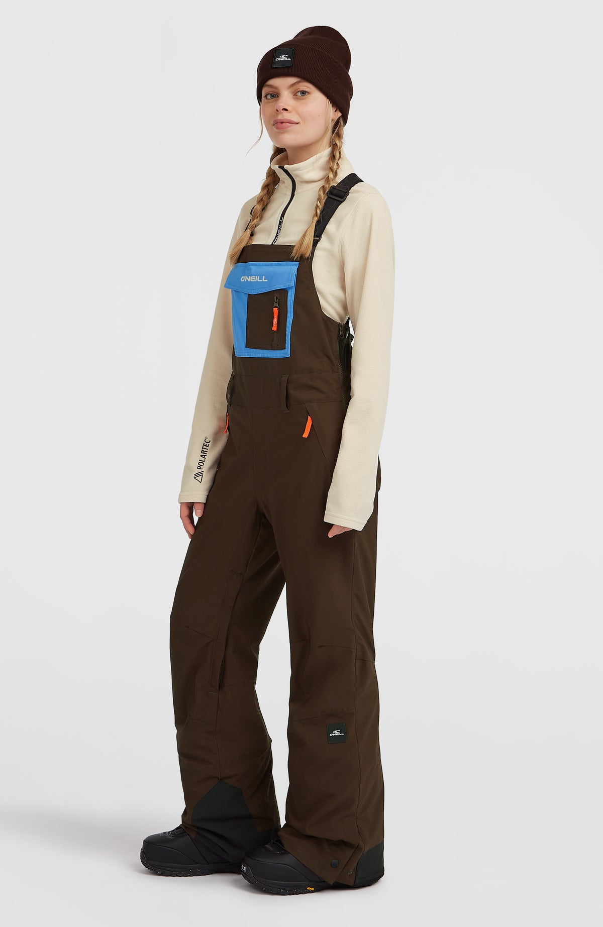 FWC'Peak Bib Snow Pants | Coffee Bean Colour Block