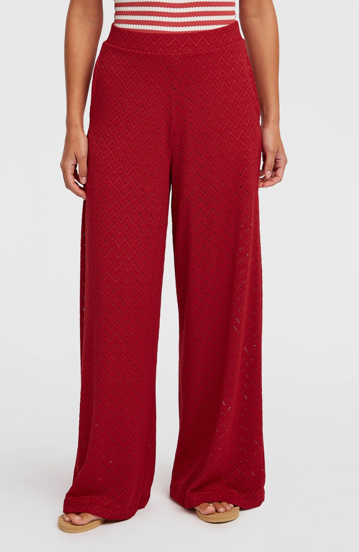 O'Riginals Wide-Leg Pants | Midnight Poppy