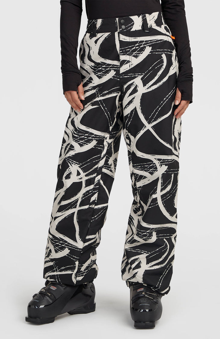 FWC Oversized Snow Pants | White Snowtracks