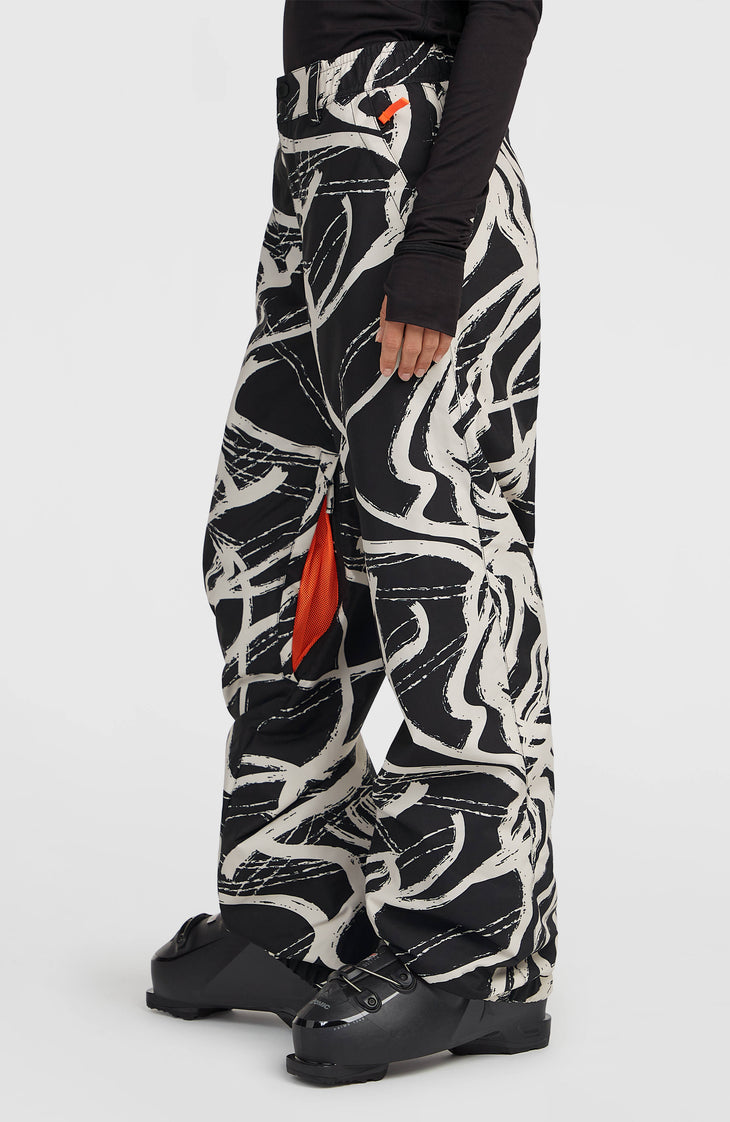 FWC Oversized Snow Pants | White Snowtracks