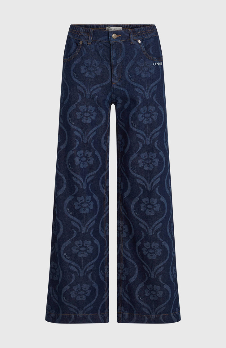 O'Riginals Denim Pants | Blue Artdeco Floral Jean