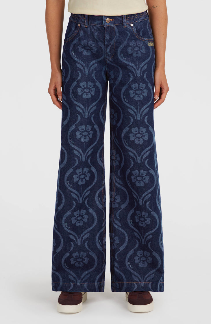 O'Riginals Denim Pants | Blue Artdeco Floral Jean