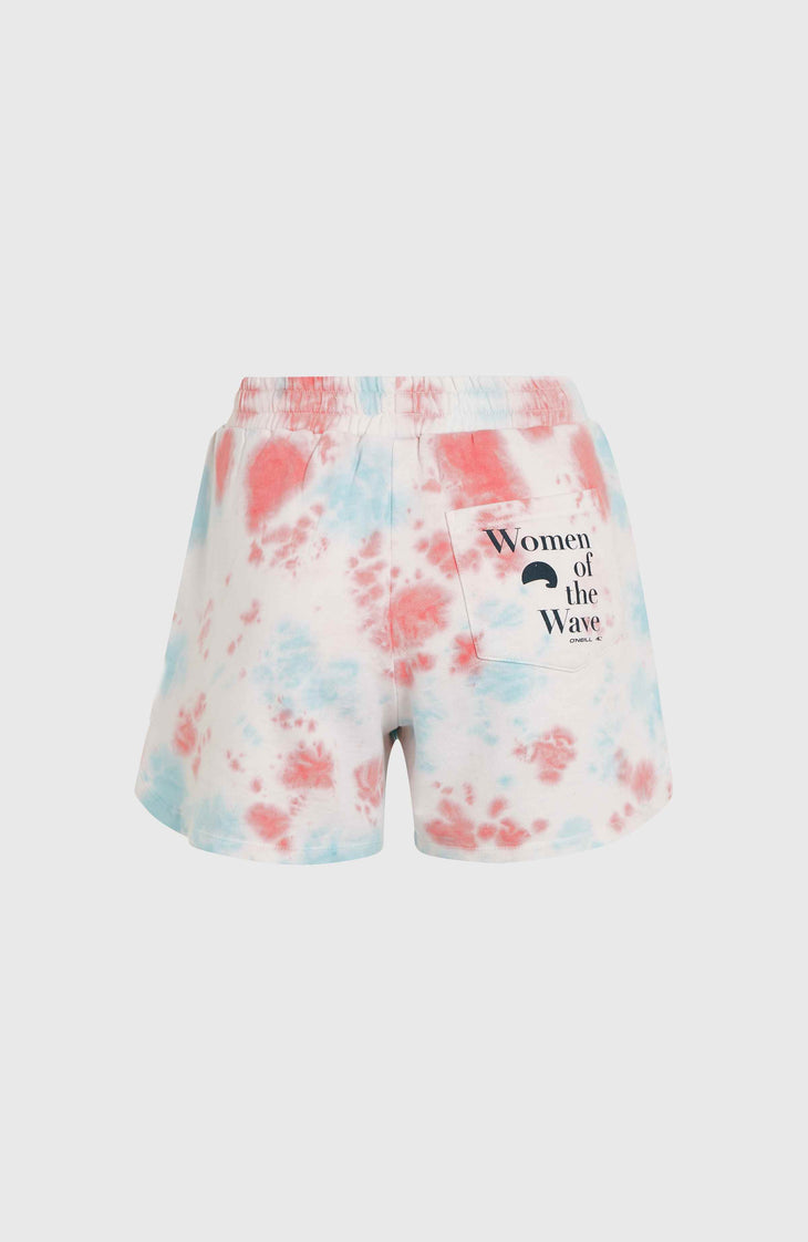 Women Of The Wave Sweat Shorts | Pink Ice Cube Tie Dye