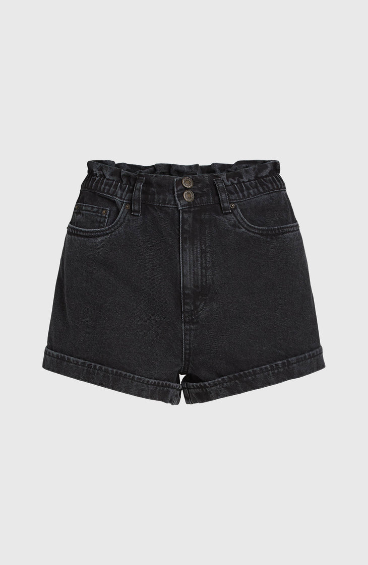 Tasia Paperbag Shorts | Black Out