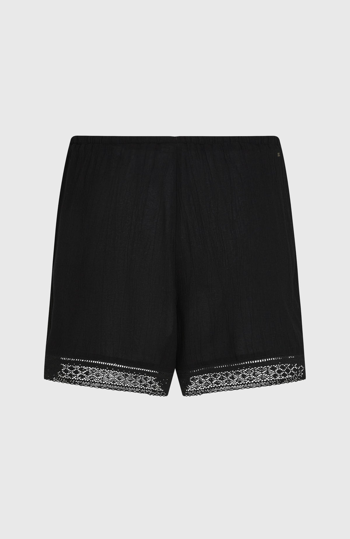 Essentials Embroidery Shorts | Black Out