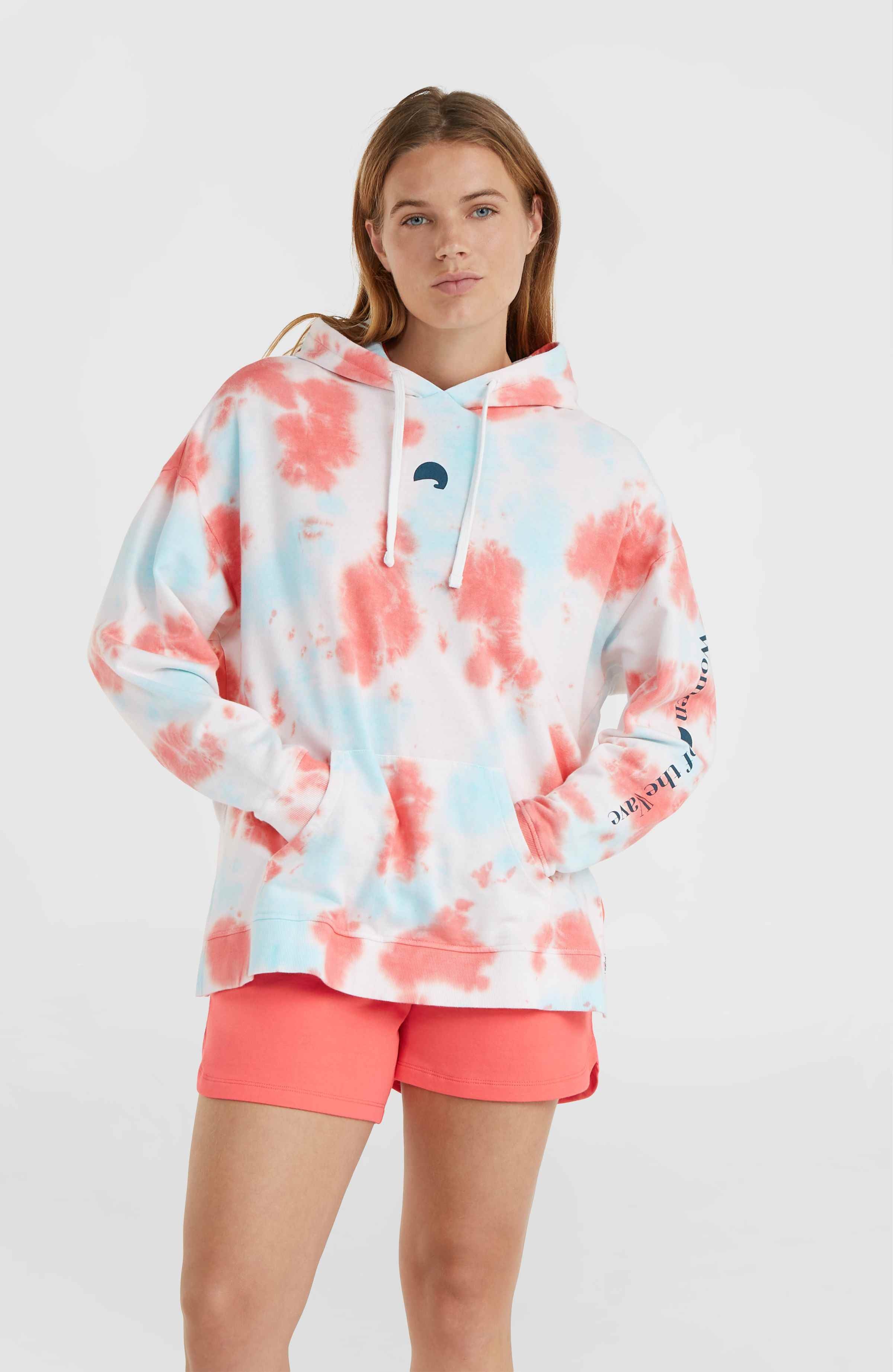 Women of the Wave Hoodie Pink Ice Cube Tie Dye