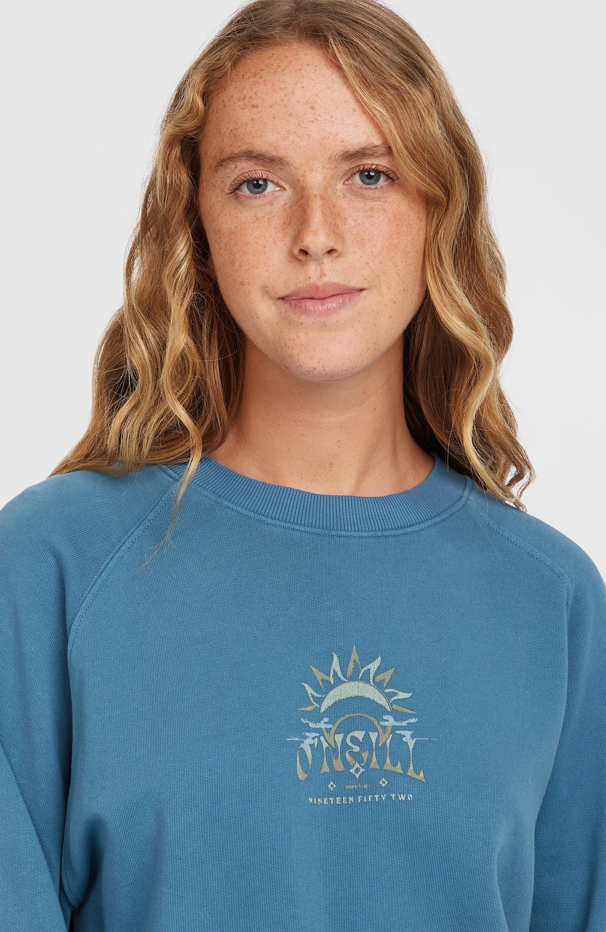 Beach Vintage Crew Sweatshirt | Copen Blue