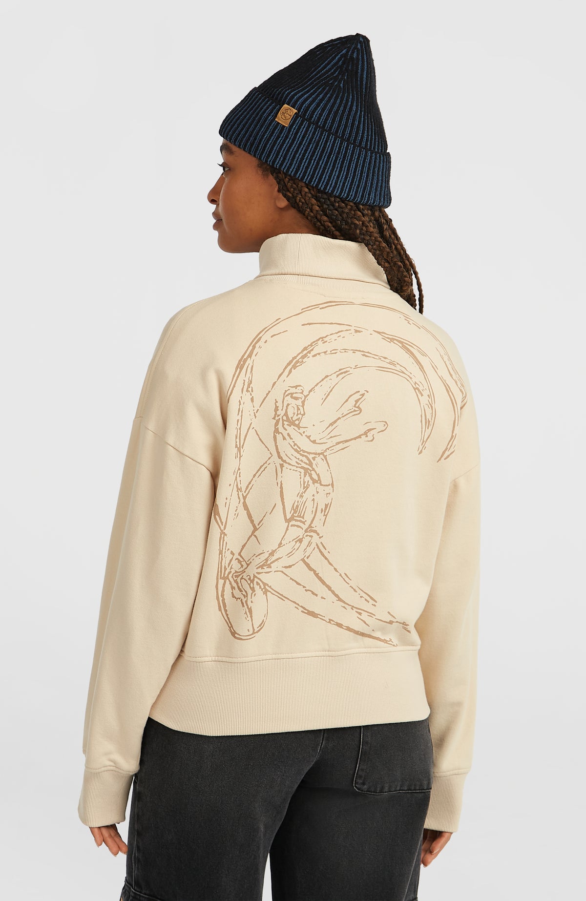 O'Riginals High-Neck Crew Sweatshirt | Macaron