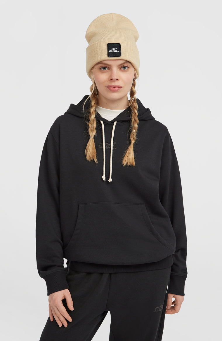 Essentials Script Hoodie | Black Out Essentials Script Hoodie | Black Out